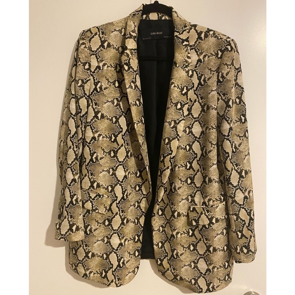 Snake print Zara Blazer